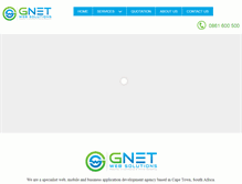 Tablet Screenshot of gnetweb.co.za